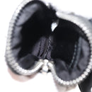 PRADA Tessuto Phone Holder Bag Nylon Black Silver Auth 145556-11