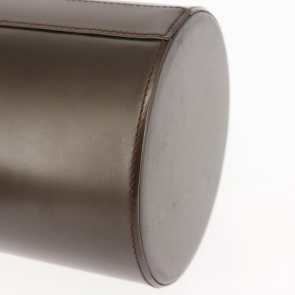 LOEWE Hand Bag Leather Brown Auth 145559