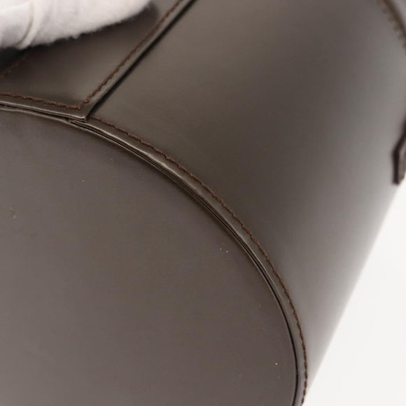 LOEWE Hand Bag Leather Brown Auth 145559