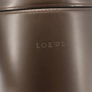 LOEWE Hand Bag Leather Brown Auth 145559-18