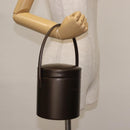 LOEWE Hand Bag Leather Brown Auth 145559-22