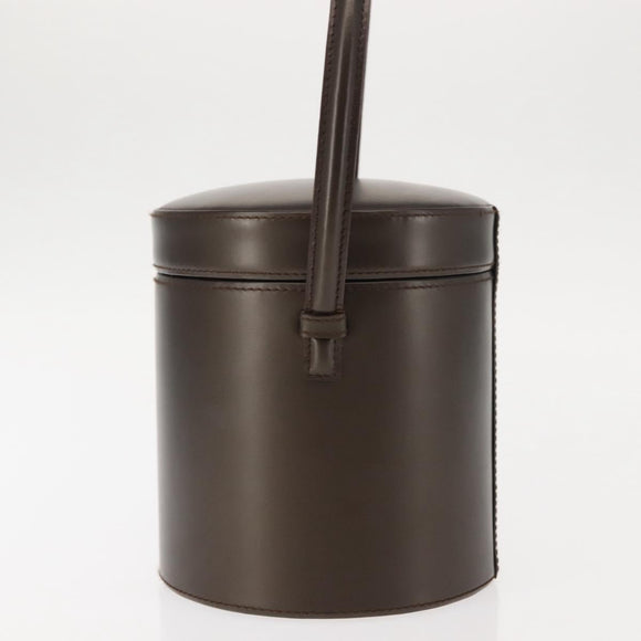 LOEWE Hand Bag Leather Brown Auth 145559