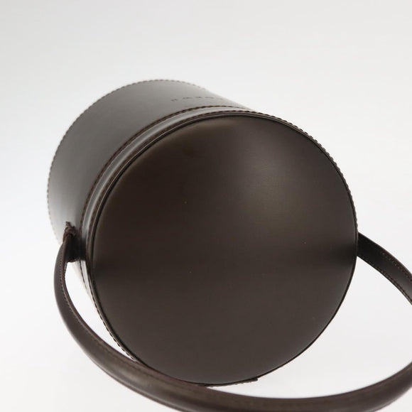 LOEWE Hand Bag Leather Brown Auth 145559