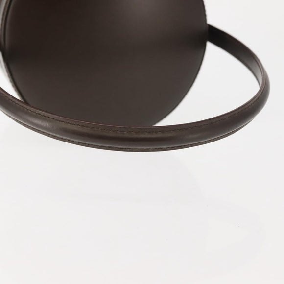 LOEWE Hand Bag Leather Brown Auth 145559