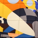 HERMES Carre 90 Scarf ""18-3-7"" Silk Orange Auth 145562-6