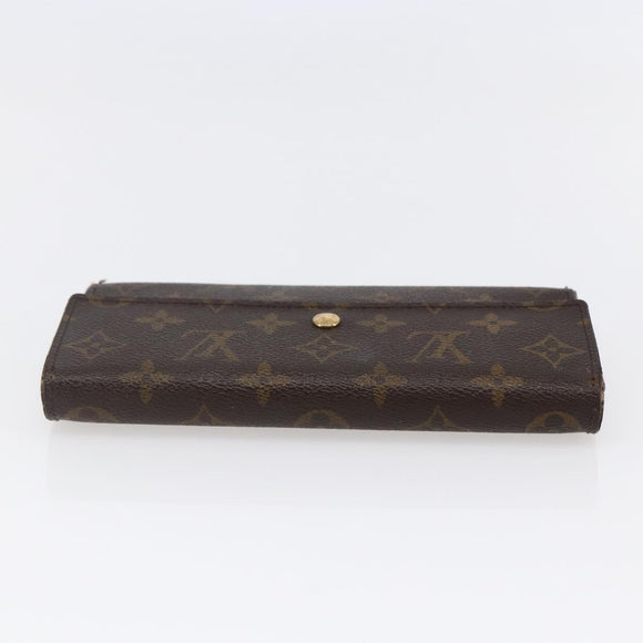 LOUIS VUITTON Monogram Portefeuille International Wallet M61217 Auth 145565