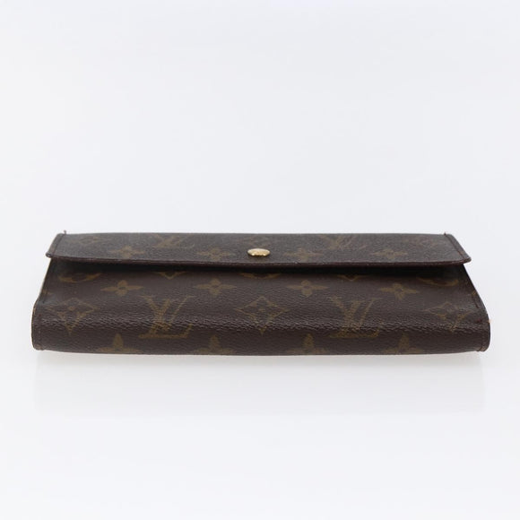 LOUIS VUITTON Monogram Portefeuille International Wallet M61217 Auth 145565
