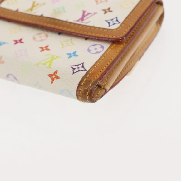 LOUIS VUITTON Multicolor Porte Monnaie Billets Cartes Credit M92983 Auth 145566