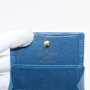 LOUIS VUITTON Epi Porte Monnaie Boite Coin Purse Blue M63695 LV Auth 145568-8