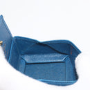 LOUIS VUITTON Epi Porte Monnaie Boite Coin Purse Blue M63695 LV Auth 145568-10