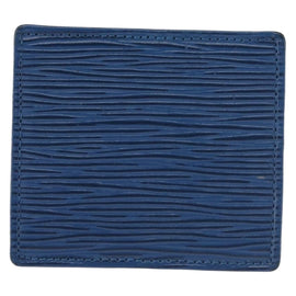 LOUIS VUITTON Epi Porte Monnaie Boite Coin Purse Blue M63695 LV Auth 145568 - 0