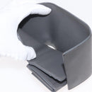 CELINE Bifold Wallet Leather Gray Gold Auth 145570-14