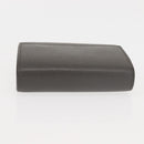 CELINE Bifold Wallet Leather Gray Gold Auth 145570-6