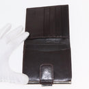 FENDI Zucca Canvas Bifold Wallet Black Brown Auth 145571-8