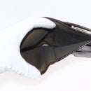 FENDI Zucca Canvas Bifold Wallet Black Brown Auth 145571-10