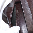 FENDI Zucca Canvas Bifold Wallet Black Brown Auth 145571-12