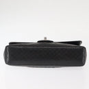 CHANEL Matelasse Chain Shoulder Bag Lamb Skin Black CC Auth 145575-10
