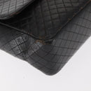 CHANEL Matelasse Chain Shoulder Bag Lamb Skin Black CC Auth 145575-11