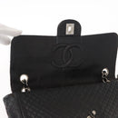 CHANEL Matelasse Chain Shoulder Bag Lamb Skin Black CC Auth 145575-17