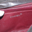CHANEL Matelasse Chain Shoulder Bag Lamb Skin Black CC Auth 145575-19