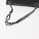 CHANEL Matelasse Chain Shoulder Bag Lamb Skin Black CC Auth 145575-8