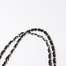 CHANEL Matelasse Chain Shoulder Bag Lamb Skin Black CC Auth 145575-9