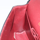 CHANEL Matelasse Chain Shoulder Bag Lamb Skin Black Gold CC Auth 145577AV-23