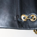 CHANEL Matelasse Chain Shoulder Bag Lamb Skin Black Gold CC Auth 145577AV-26