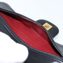 CHANEL Matelasse Chain Shoulder Bag Lamb Skin Black Gold CC Auth 145577AV-27