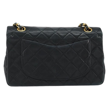 CHANEL Matelasse 23 Chain Shoulder Bag Lamb Skin Black Gold CC Auth 145577SAV - 0