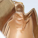 Salvatore Ferragamo Gancini Shoulder Bag Leather Gold Auth 145578AV-19