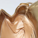 Salvatore Ferragamo Gancini Shoulder Bag Leather Gold Auth 145578AV-20