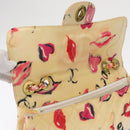 CHANEL Matelasse 34 Chain Shoulder Bag Vinyl coating Beige Gold CC Auth 145579V-16