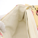 CHANEL Matelasse 34 Chain Shoulder Bag Vinyl coating Beige Gold CC Auth 145579V-22