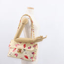 CHANEL Matelasse 34 Chain Shoulder Bag Vinyl coating Beige Gold CC Auth 145579V-26