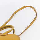 HERMES Bolide 31 Hand Bag Leather 2way Yellow Gold Auth 145580-14