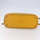 HERMES Bolide 31 Hand Bag Leather 2way Yellow Gold Auth 145580-11