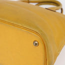 HERMES Bolide 31 Hand Bag Leather 2way Yellow Gold Auth 145580-12