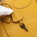 HERMES Bolide 31 Hand Bag Leather 2way Yellow Gold Auth 145580-17