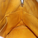 HERMES Bolide 31 Hand Bag Leather 2way Yellow Gold Auth 145580-21