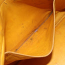 HERMES Bolide 31 Hand Bag Leather 2way Yellow Gold Auth 145580-22