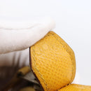 HERMES Bolide 31 Hand Bag Leather 2way Yellow Gold Auth 145580-24