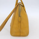 HERMES Bolide 31 Hand Bag Leather 2way Yellow Gold Auth 145580-5
