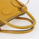 HERMES Bolide 31 Hand Bag Leather 2way Yellow Gold Auth 145580-7