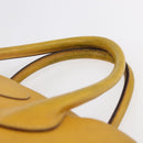 HERMES Bolide 31 Hand Bag Leather 2way Yellow Gold Auth 145580-8