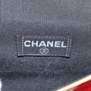 CHANEL Chain Shoulder Bag Canvas Multicolor Silver CC Auth 145585V-22