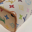 LOUIS VUITTON Monogram Multicolor Mini Speedy Hand Bag White M92645 Auth 145589V-9