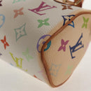 LOUIS VUITTON Monogram Multicolor Mini Speedy Hand Bag White M92645 Auth 145589V-14