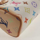 LOUIS VUITTON Monogram Multicolor Mini Speedy Hand Bag White M92645 Auth 145589V-15