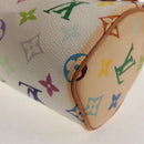 LOUIS VUITTON Monogram Multicolor Mini Speedy Hand Bag White M92645 Auth 145589V-16